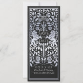 Zwarte Koninklijke Leeuw Middeleeuwse Zilveren Bru Kaart (Voorkant)