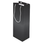 Zwarte koolstof-cellen wijn cadeautas (Voorkant Gekanteld)