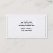zwarte koolstof | Wit Visitekaartje (Achterkant)