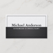 zwarte koolstof | Wit Visitekaartje (Voorkant)