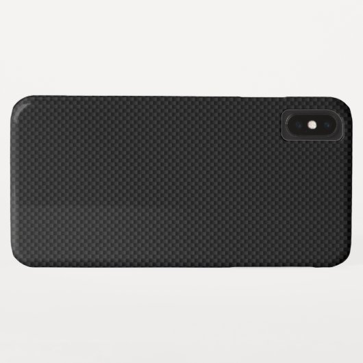 Zwarte koolstofvezel, afdrukdecor Case-Mate iPhone case (Achterkant (horizontaal))