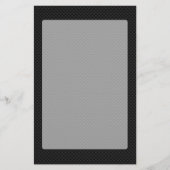 Zwarte koolstofvezel afdrukken briefpapier (Voorkant)