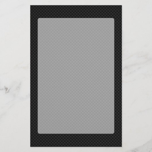 Zwarte koolstofvezel afdrukken briefpapier (Voorkant)