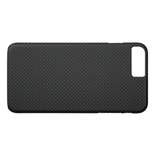 Zwarte koolstofvezel afdrukken Case-Mate iPhone case (Achterkant (Horizontaal))