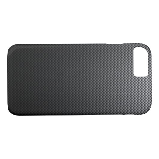 Zwarte koolstofvezel gepatterd Case-Mate iPhone case (Achterkant (Horizontaal))