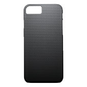 Zwarte koolstofvezel gepatterd Case-Mate iPhone case (Achterkant)