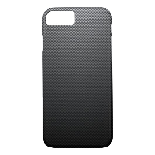 Zwarte koolstofvezel gepatterd Case-Mate iPhone case (Achterkant)