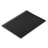 Zwarte koolstofvezel notitieboek (Linkerzijde)