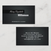 Zwarte koolstofvezel Professional-Visitekaartjes Visitekaartje (Voorkant / Achterkant)