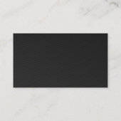 Zwarte koolstofvezel Visitekaartje voor gezondheid (Achterkant)