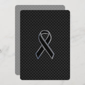 Zwarte koolstofvezel voor lintbewustzijn (Voorkant / Achterkant)