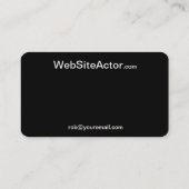 Zwarte kopkaart voor visitekaartjes (Achterkant)