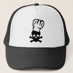 zwarte kopkok trucker pet