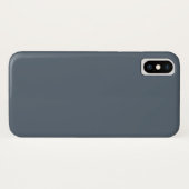 Zwarte koraal (vaste kleur) Case-Mate iPhone case (Achterkant (horizontaal))