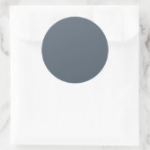 Zwarte koraal (vaste kleur) ronde sticker (Tas)
