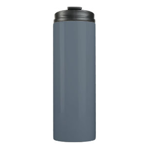 Zwarte koraal (vaste kleur) thermosbeker