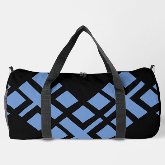 Zwarte korenbloem blauw plunjezak (Achterkant)