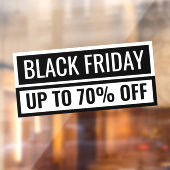 Zwarte korting op vrijdag Eyecatch Plain Store Sig Raamsticker (Vel 2)