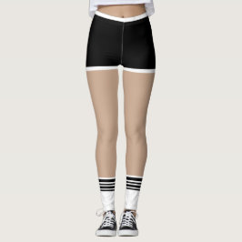 Zwarte korven van gym-klasse met Sokken Leggings