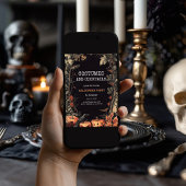  zwarte kostuums en cocktails feestdagenkaart