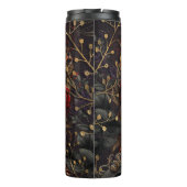 Zwarte Kraai Donker Gotische Schoonheid Rode Rozen Thermosbeker (Achterkant)