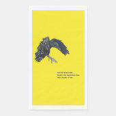 Zwarte kraai en haiku servet (Voorkant)