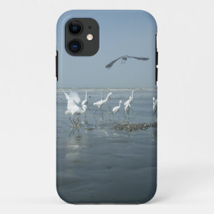 Zwarte kraai en witte kraanvogels: een contrast in Case-Mate iPhone case