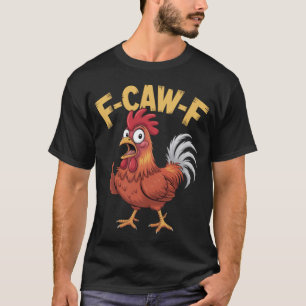 Zwarte Kraai, F-Caw-F Grappige Zwarte Vogel Maan G T-shirt