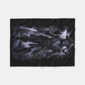 zwarte kraai fleece deken (Voorkant (Horizontaal))