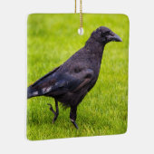 Zwarte kraai keramisch ornament (Rechts)