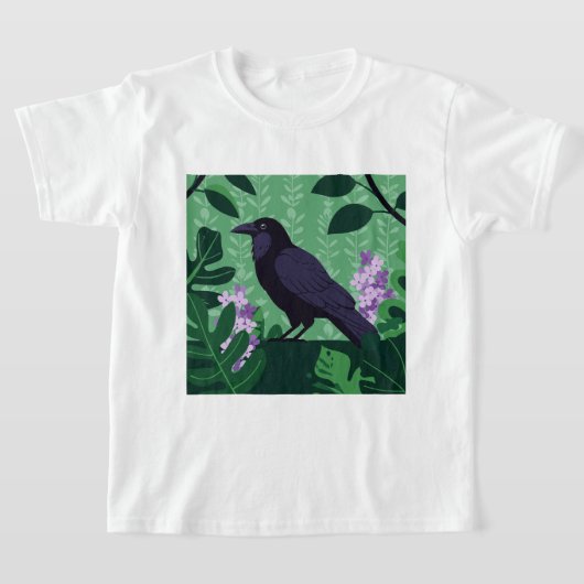 Zwarte kraai t-shirt (Laagn)