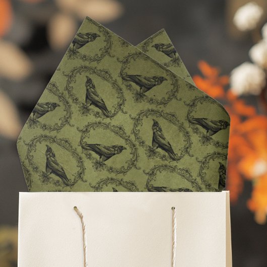  zwarte kraai tissuepapier