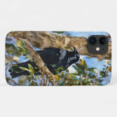 Zwarte Kraai Vogel Kunst Telefoonhoes Case-Mate iPhone Case (Achterkant (horizontaal))