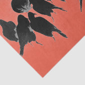 ZWARTE KRAAIEN JAPANS PRINT TISSUEPAPIER (Detail)