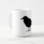 Zwarte kraaien koffiemok (Voorkant links)