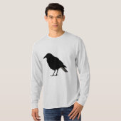 Zwarte kraaien t-shirt (Voorkant volledig)