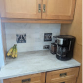 Zwarte kraaivogels Art Nouveau Art Deco Vogel Tegeltje