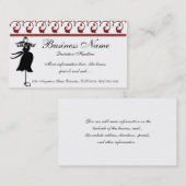 Zwarte kraambed - Boutique Visitekaartjes (Voorkant / Achterkant)