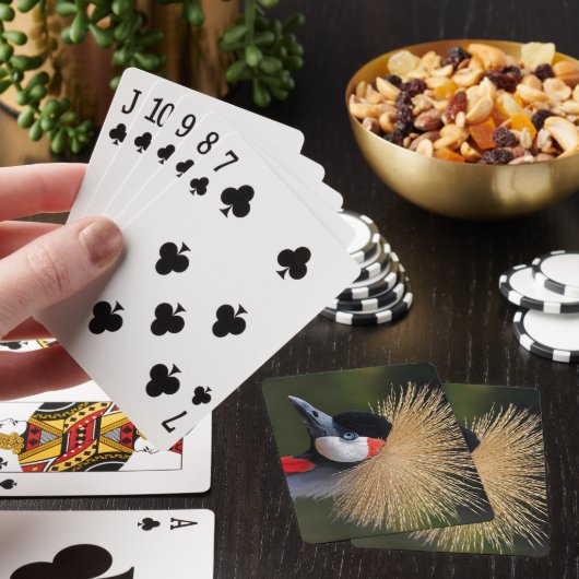 Zwarte kraan pokerkaarten (Insitu)