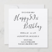 Zwarte krab Silhouette Seafood Boil Birthday Kaart (Achterkant)