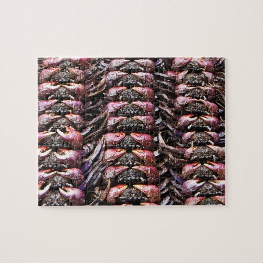 Zwarte krabben [Po Na] ... Thai Street Food Legpuzzel (Horizontaal)