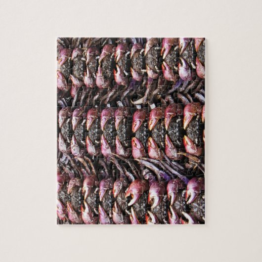 Zwarte krabben [Po Na] ... Thai Street Food Legpuzzel (Verticaal)