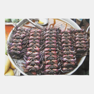 Zwarte krabben [Po Na] ... Thai Street Food Theedoek