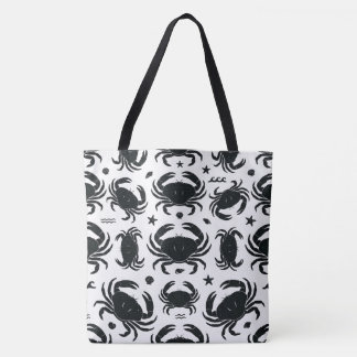 Zwarte Krabben Tote Bag