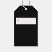Zwarte Krans Monogram Kadoetiketjes Cadeaulabel (Achterkant)
