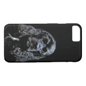 Zwarte kransspaangezicht Case-Mate iPhone case (Achterkant (Horizontaal))