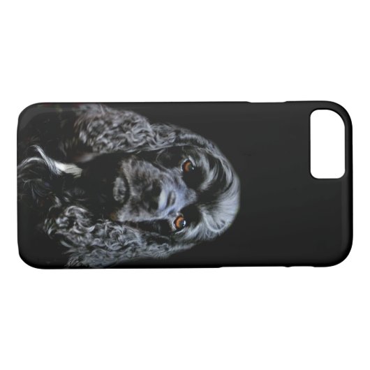 Zwarte kransspaangezicht Case-Mate iPhone case (Achterkant (Horizontaal))