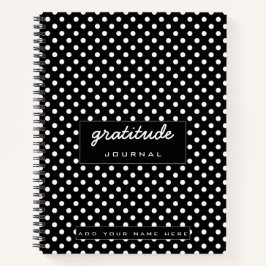 zwarte krant poka dot danktude notitieboek