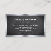 Zwarte Krijtbord Logistiek Transport Truck Trailer Visitekaartje (Achterkant)