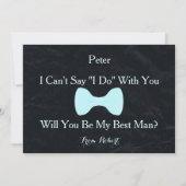 Zwarte krijtbordboog word jij mijn Bestman Kaart (Voorkant)